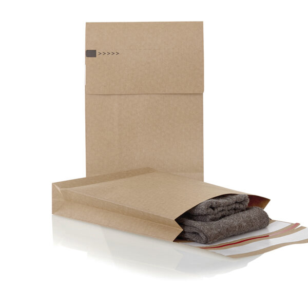Koperta papierowa ecommerce, 162x229x40 mm papieropak, block bottom C5