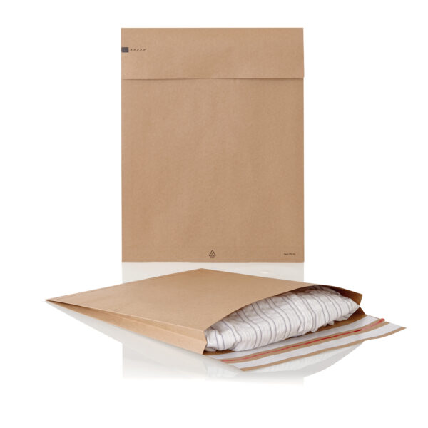 Koperta papierowa ecommerce,  350x250x50 mm papieropak V-bottom