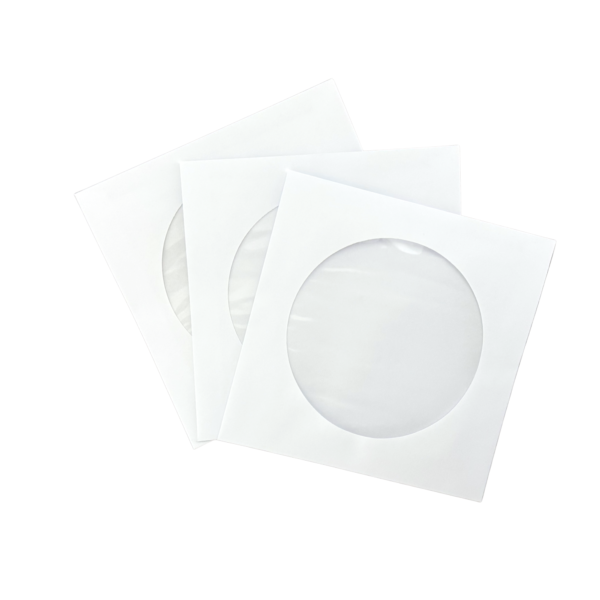 Koperty CD / DVD z okienkiem 126x126 mm białe