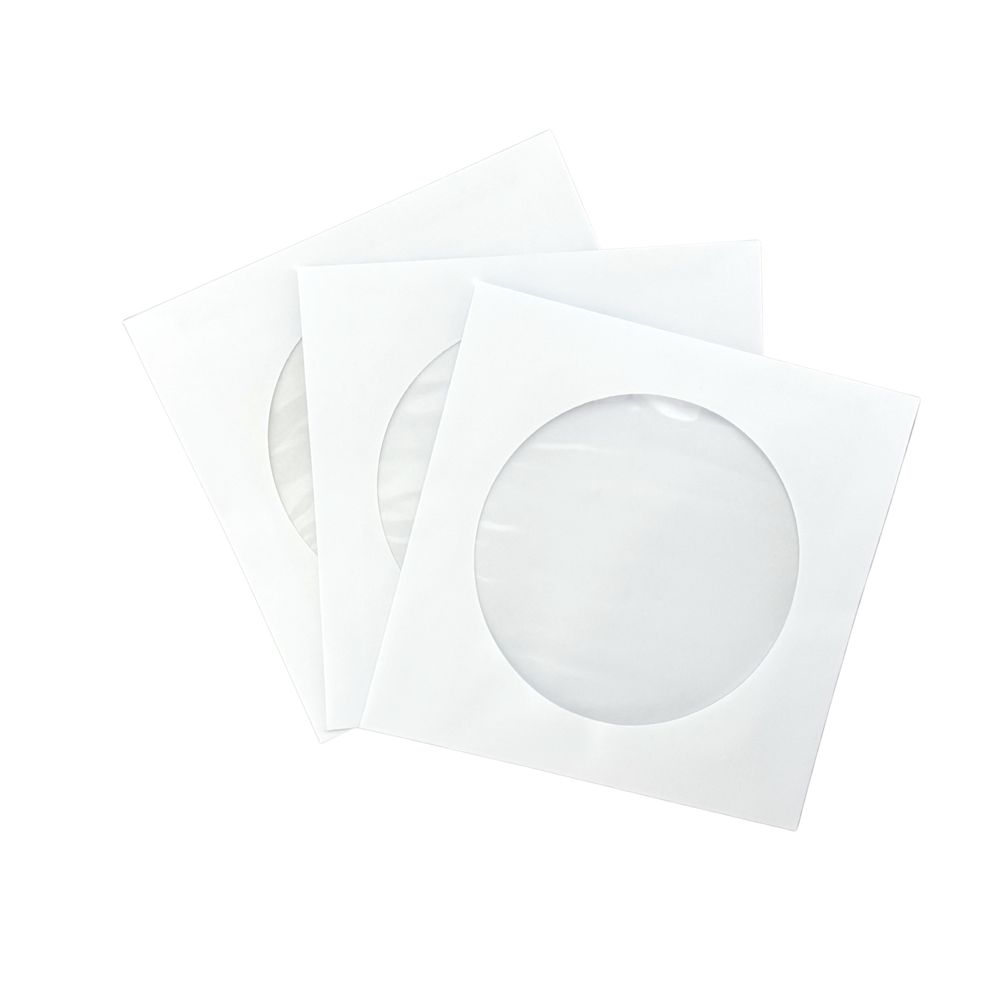 Koperty CD / DVD z okienkiem 126x126 mm białe